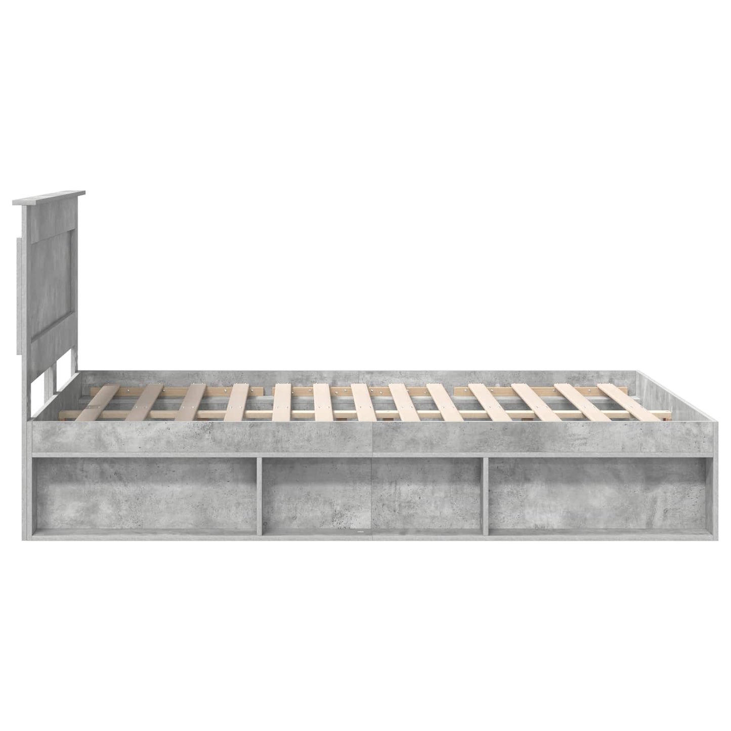 vidaXL Bed Frame with Headboard Concerte 140 x 190 cm Solid Pine Wood