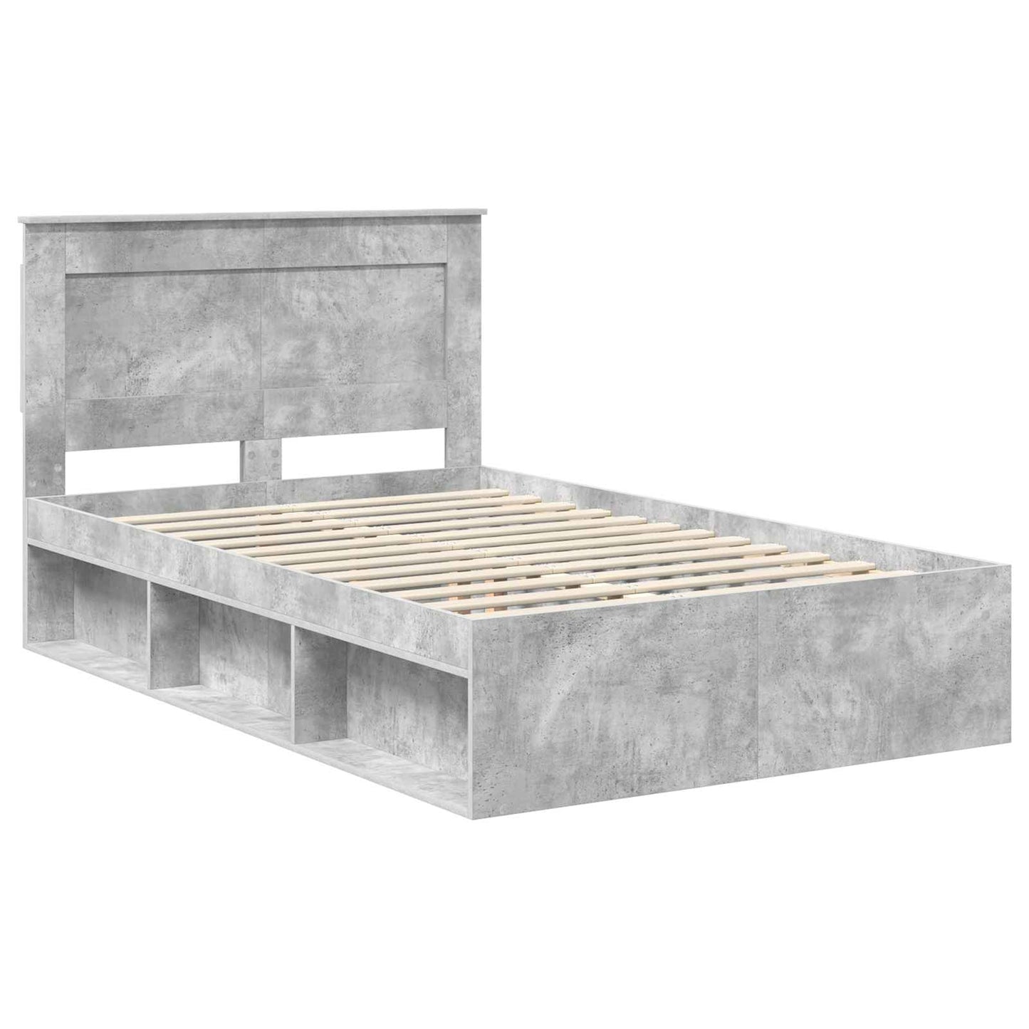 vidaXL Bed Frame with Headboard Concerte 120 x 190 cm Solid Pine Wood