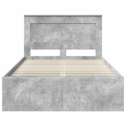 vidaXL Bed Frame with Headboard Concerte 120 x 200 cm Solid Pine Wood