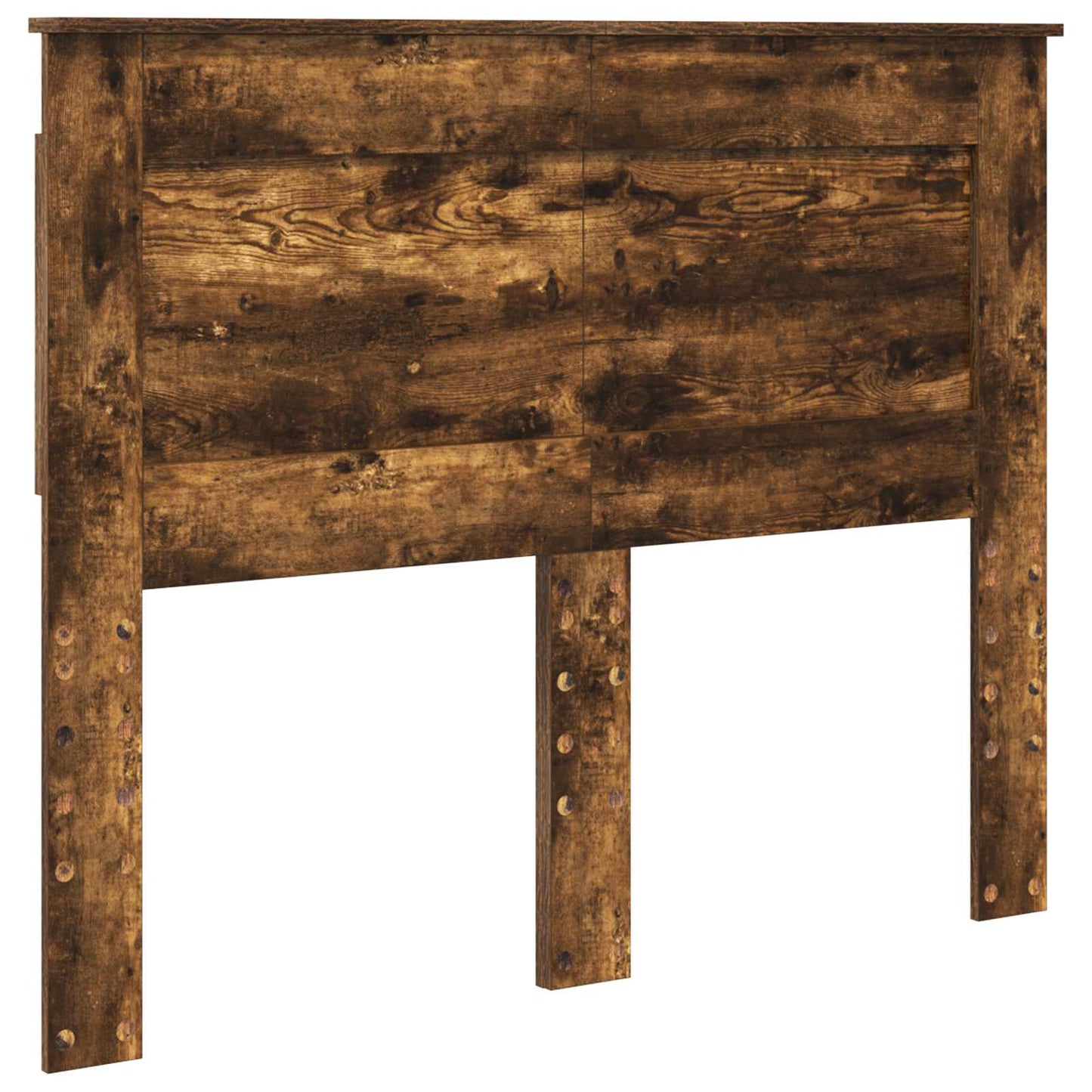 vidaXL Bed Frame Smoked Oak 120 x 200 cm Solid Pine Wood