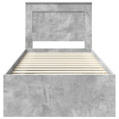 vidaXL Bed Frame with Headboard Concerte 90 x 200 cm Solid Pine Wood