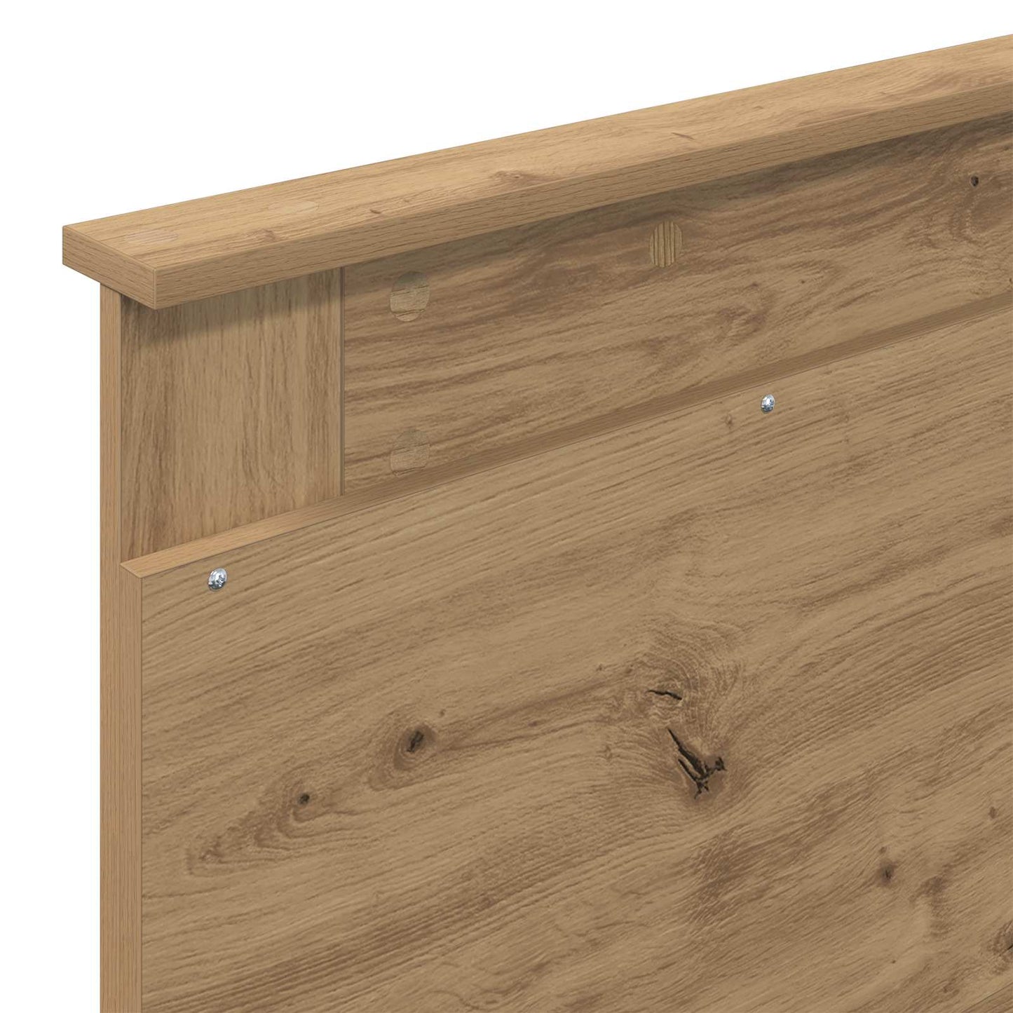 vidaXL Bed Frame Artisian Oak 75 x 190 cm Solid Pine Wood