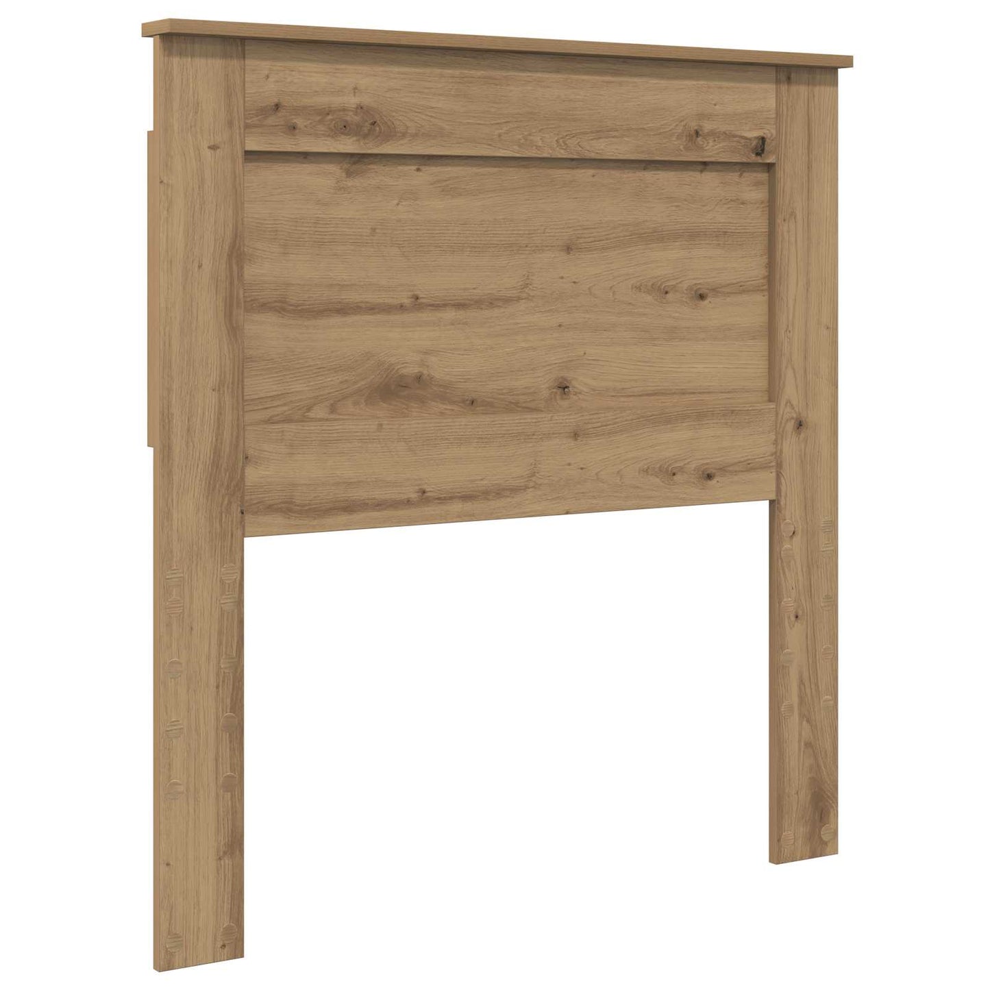 vidaXL Bed Frame Artisian Oak 75 x 190 cm Solid Pine Wood