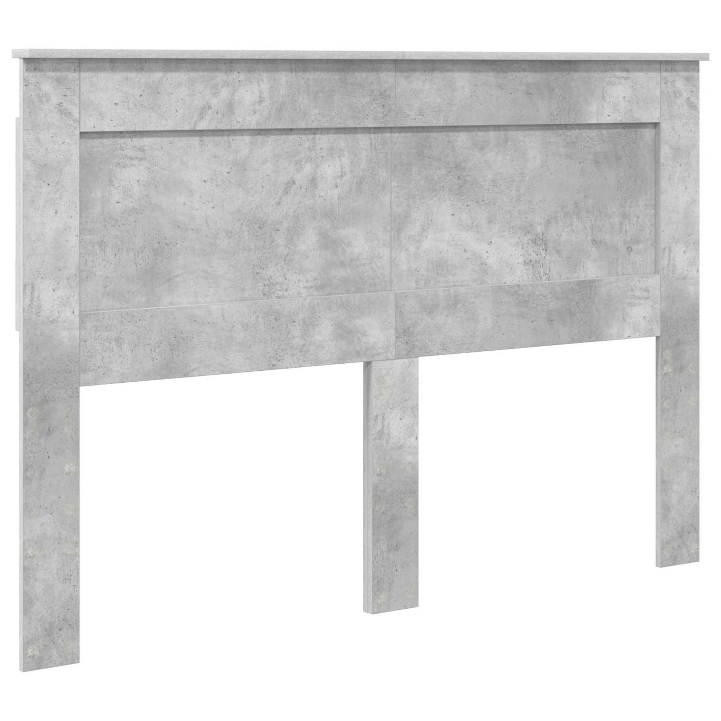 vidaXL Bed Frame with Drawer Concrete Grey 140 x 190 cm Engineer Wood
