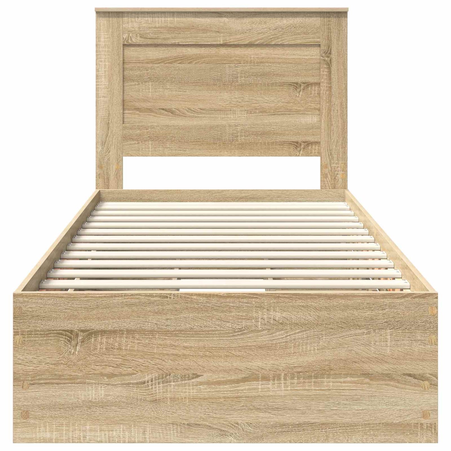 vidaXL Bed Frame with Drawer Sonoma Oak 100 x 200 cm Engineer Wood