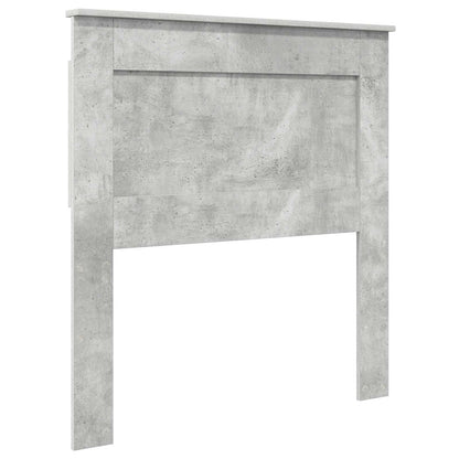 vidaXL Bed Frame with Drawer Concrete Grey 90 x 200 cm Engineer Wood