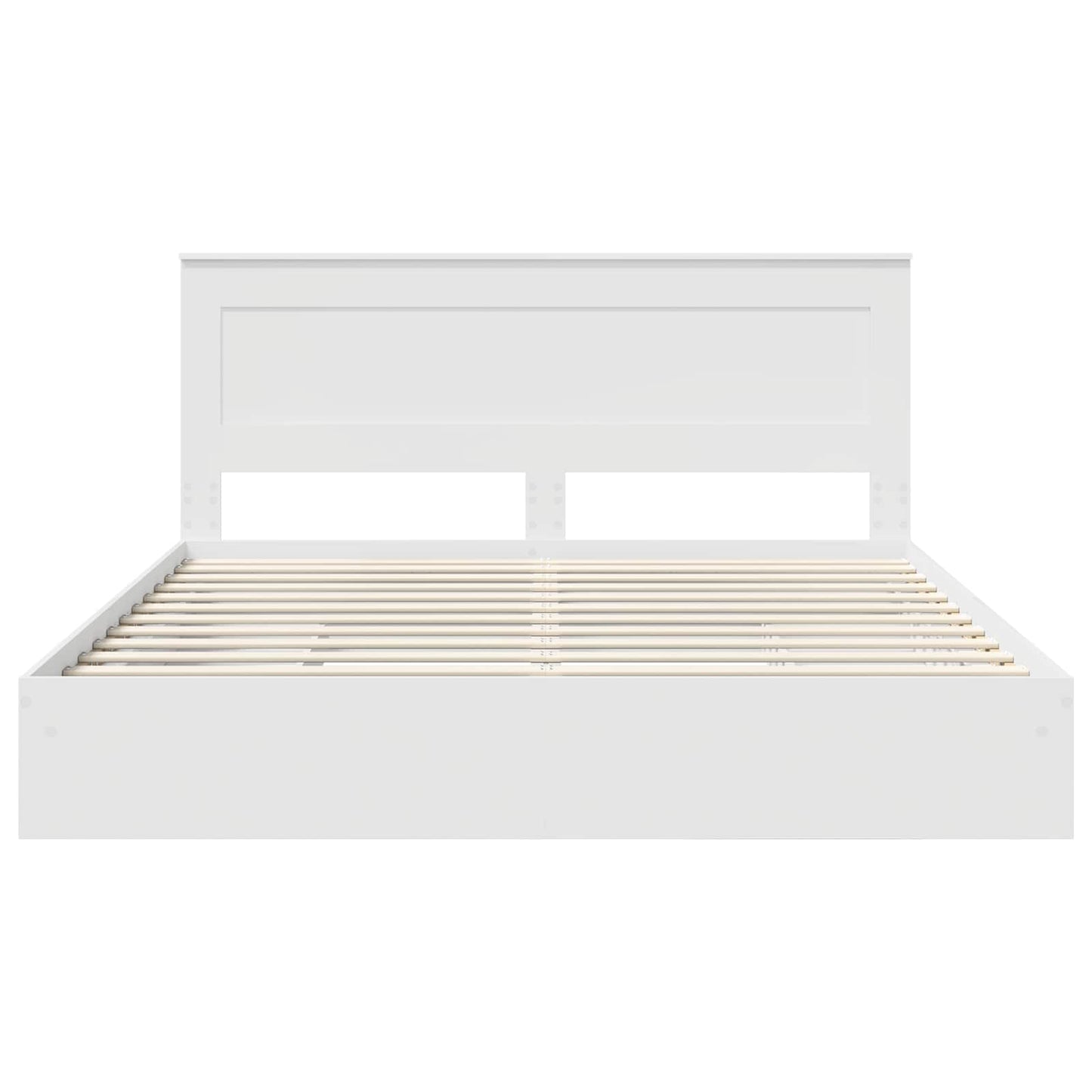 vidaXL Storage Bed with Headboard White 180 x 200 cm Engineered Wood