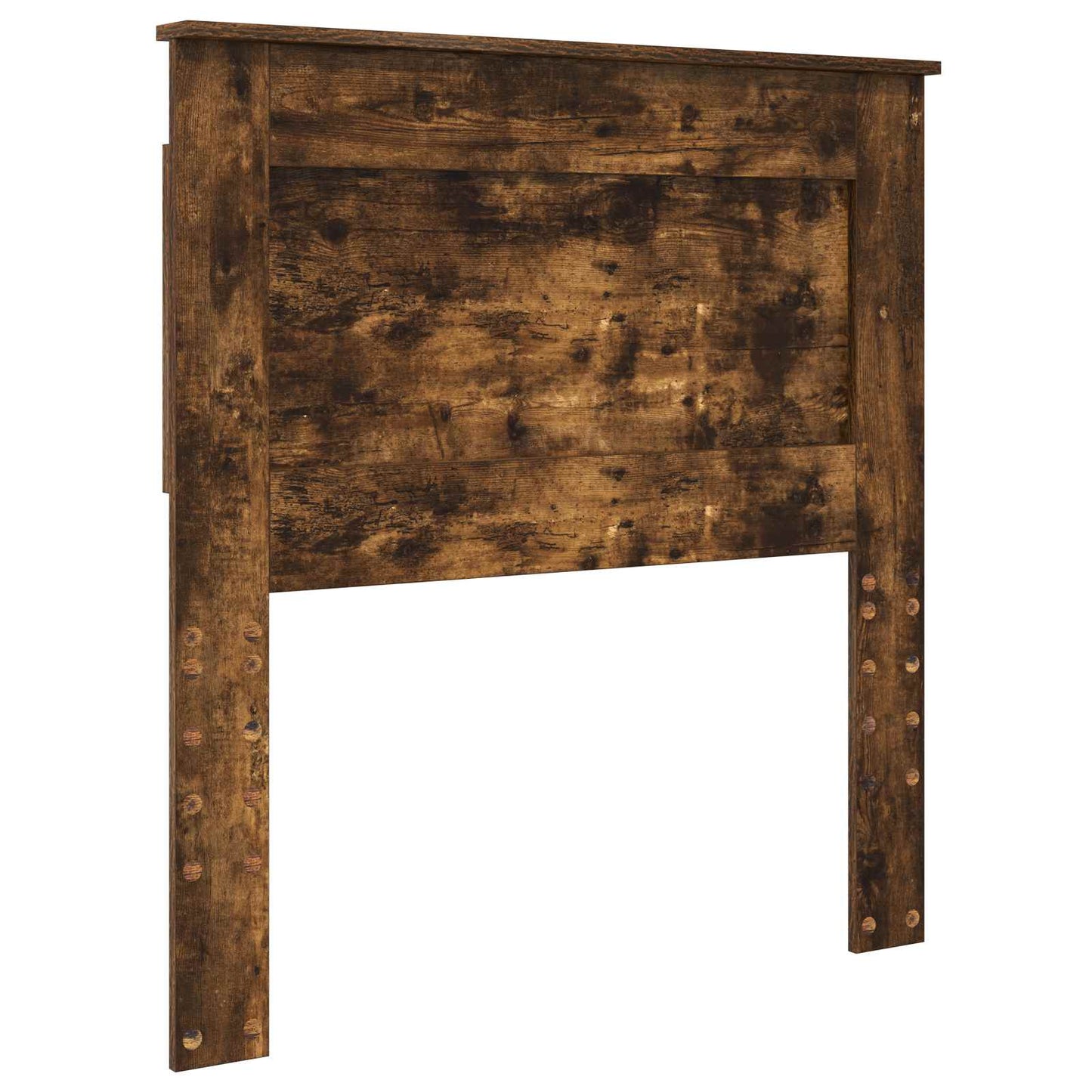 vidaXL Storage Bed with Drawer Smoked Oak 90 x 190 cm Engineered Wood
