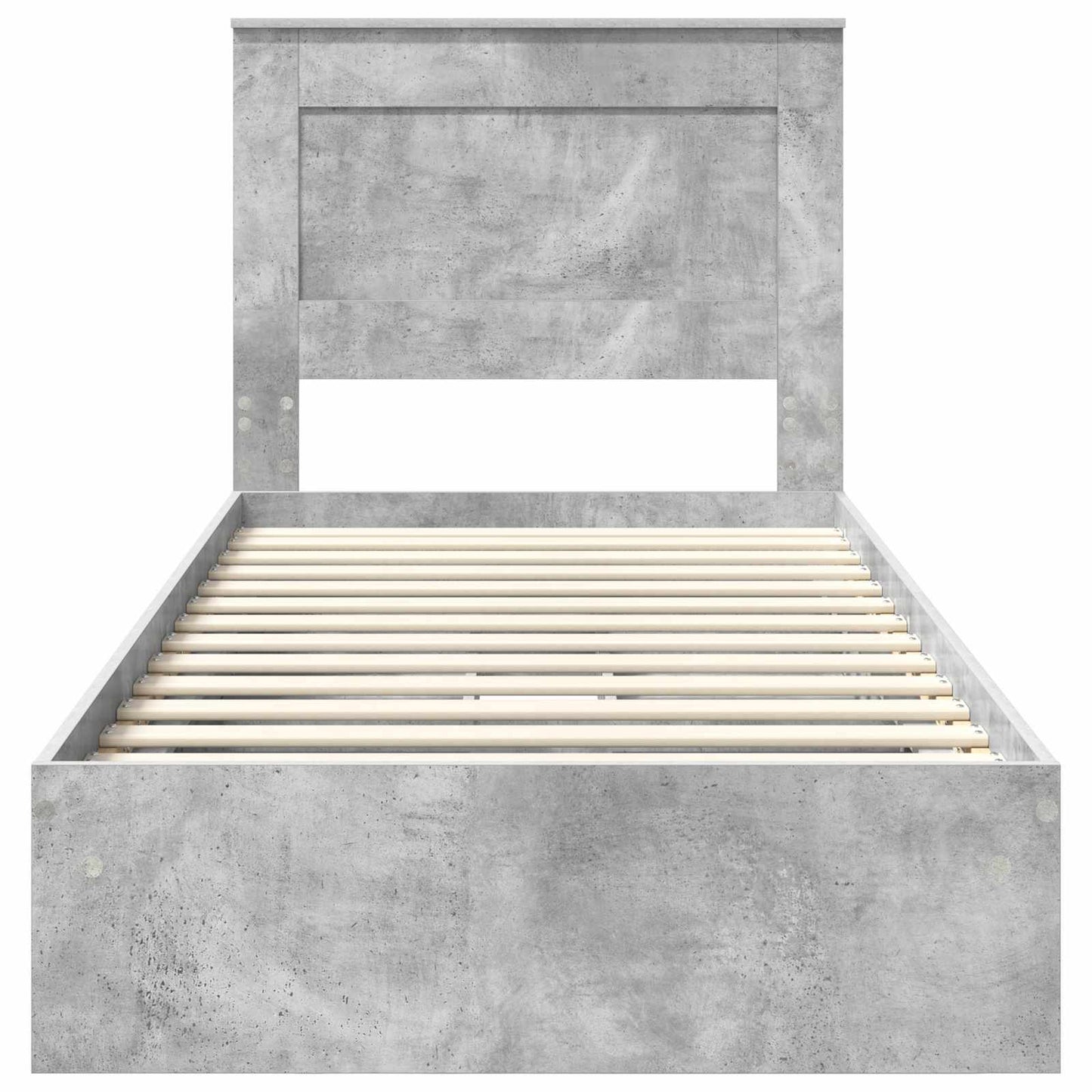 vidaXL Storage Bed Concrete Grey 75 x 190 cm Engineered Wood