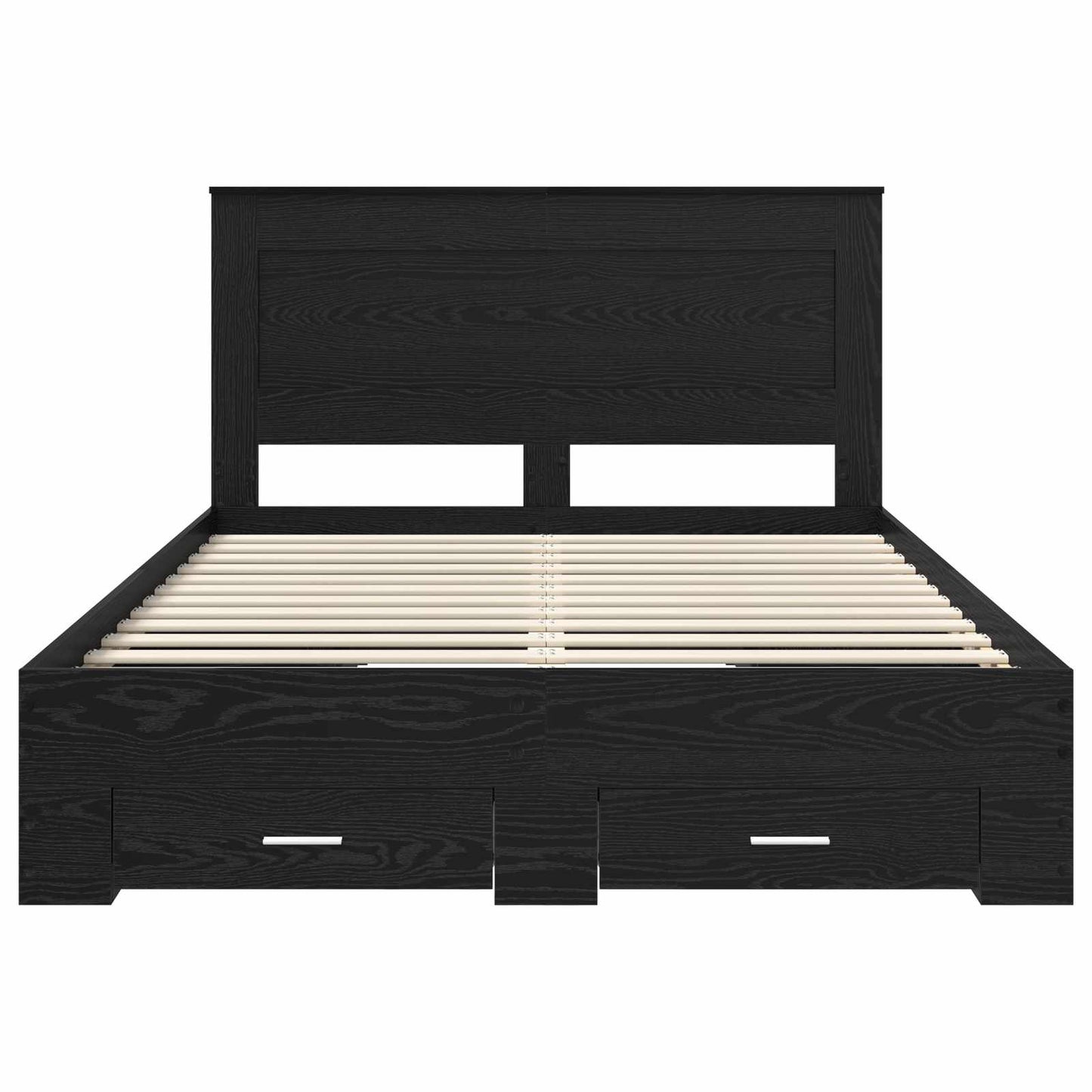 vidaXL Bed Frame with Drawer with Headboard Manual Engineered Wood