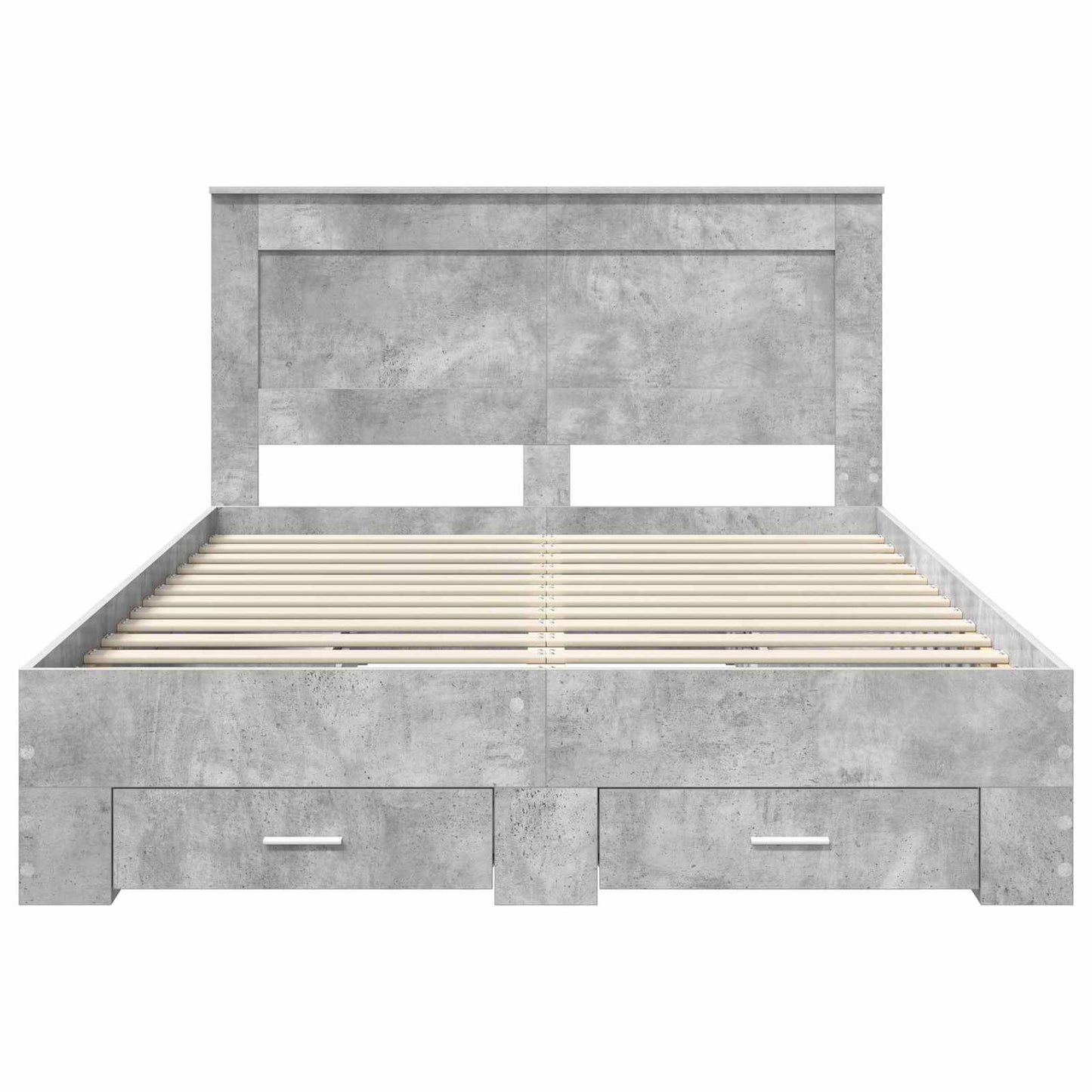 vidaXL Bed Frame with Drawer with Headboard Manual Engineered Wood