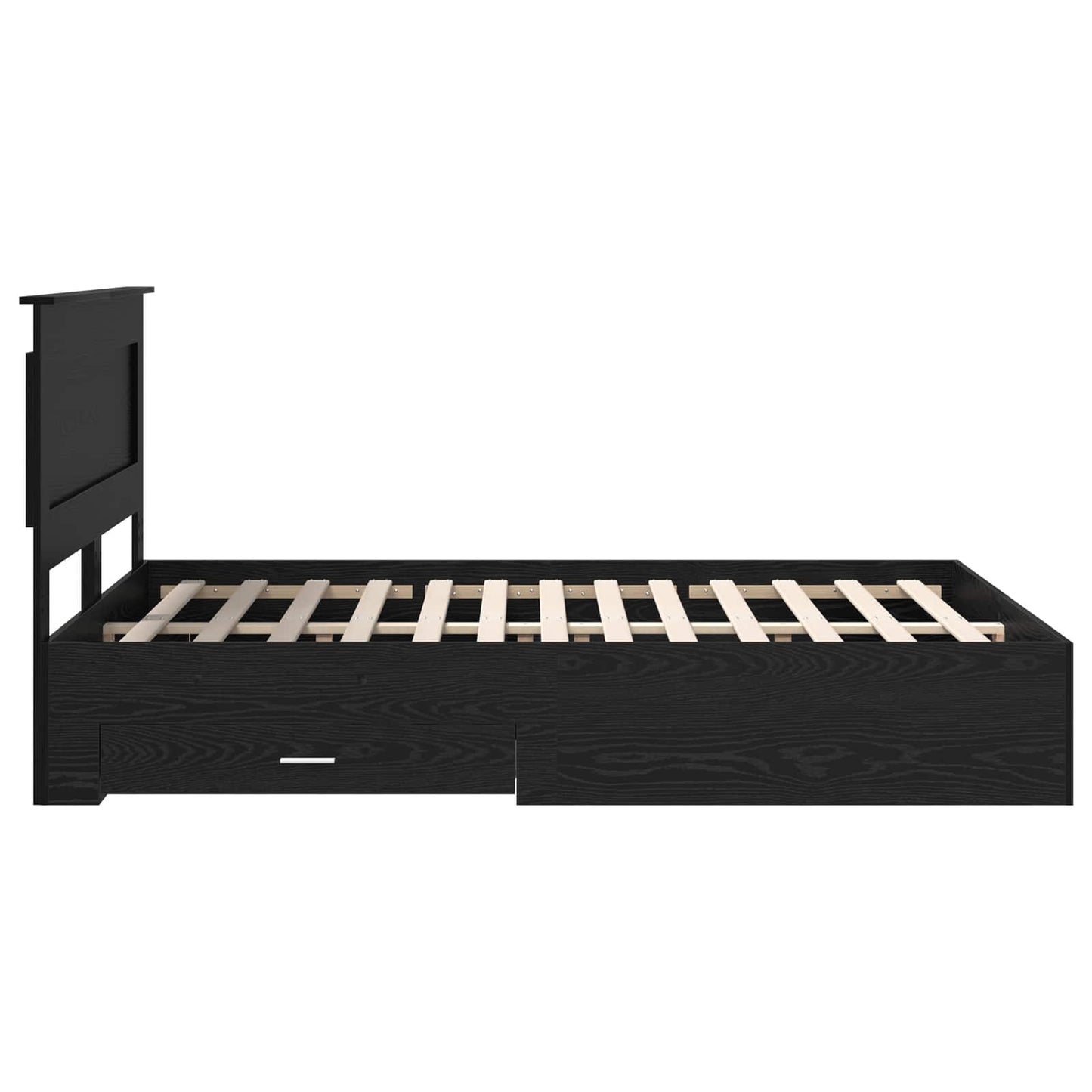 vidaXL Bed Frame with Drawer with Headboard Manual Engineered Wood