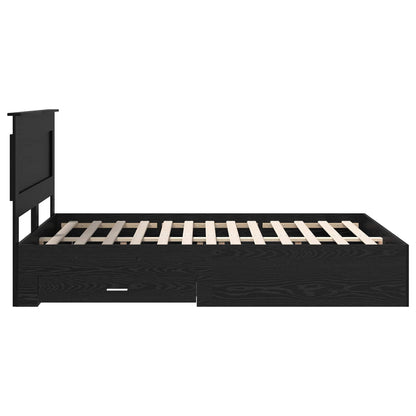 vidaXL Bed Frame with Drawer with Headboard Manual Engineered Wood