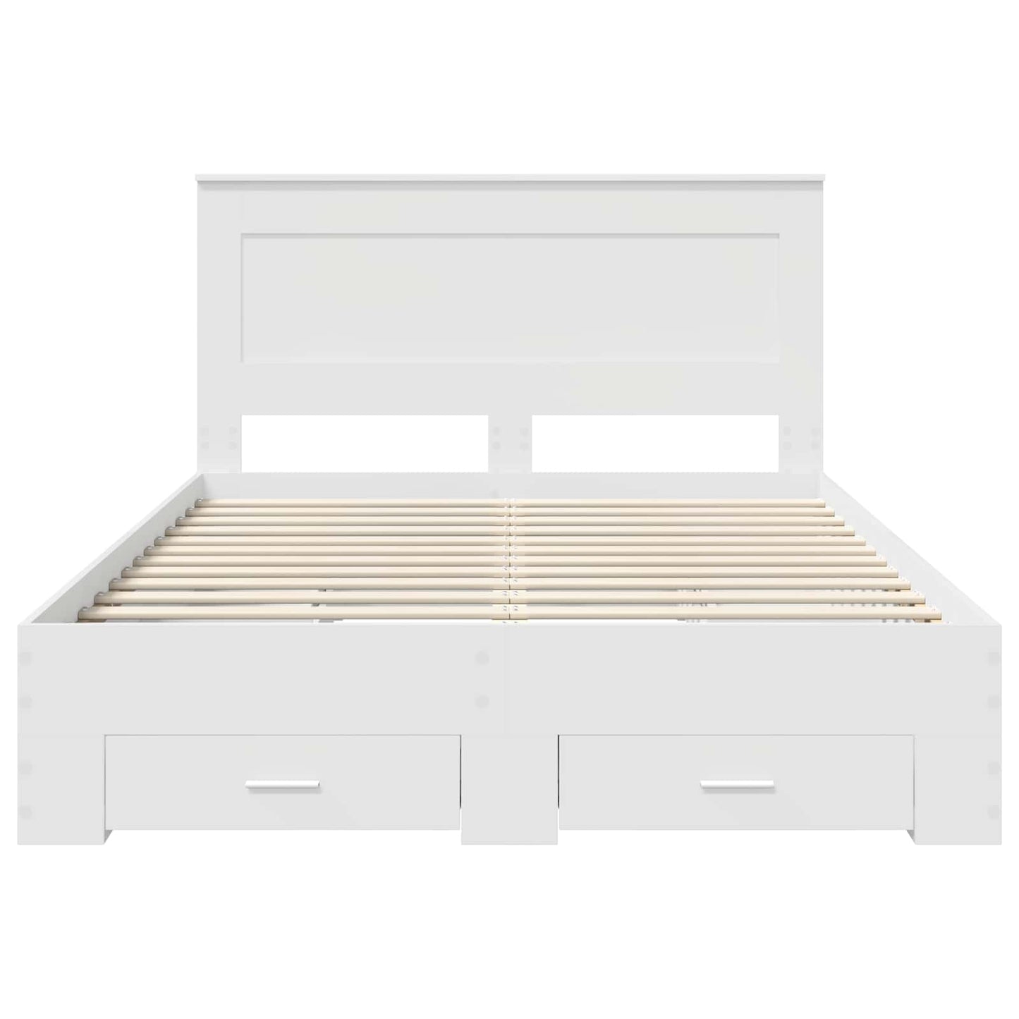 vidaXL Bed Frame with Drawer with Headboard Manual Engineered Wood