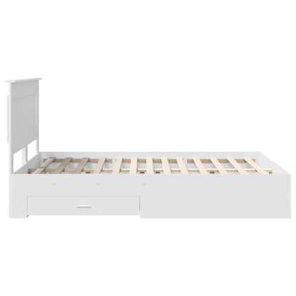 vidaXL Bed Frame with Drawer with Headboard Manual Engineered Wood