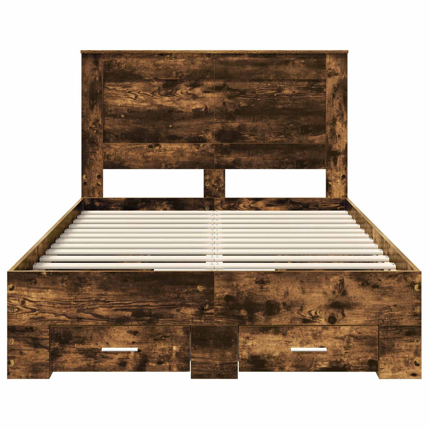 vidaXL Bed Frame with Drawer with Headboard Manual Engineered Wood