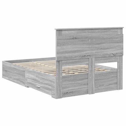 vidaXL Bed Frame with Drawer with Headboard Manual Engineered Wood