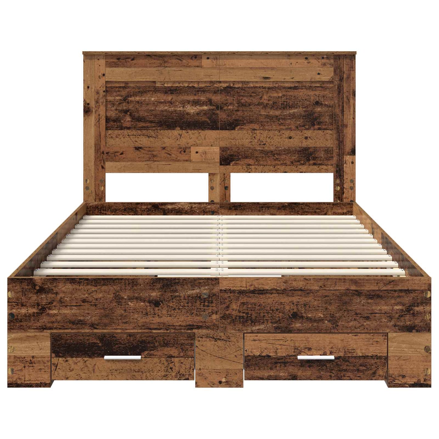 vidaXL Bed Frame with Drawer with Headboard Manual Engineered Wood