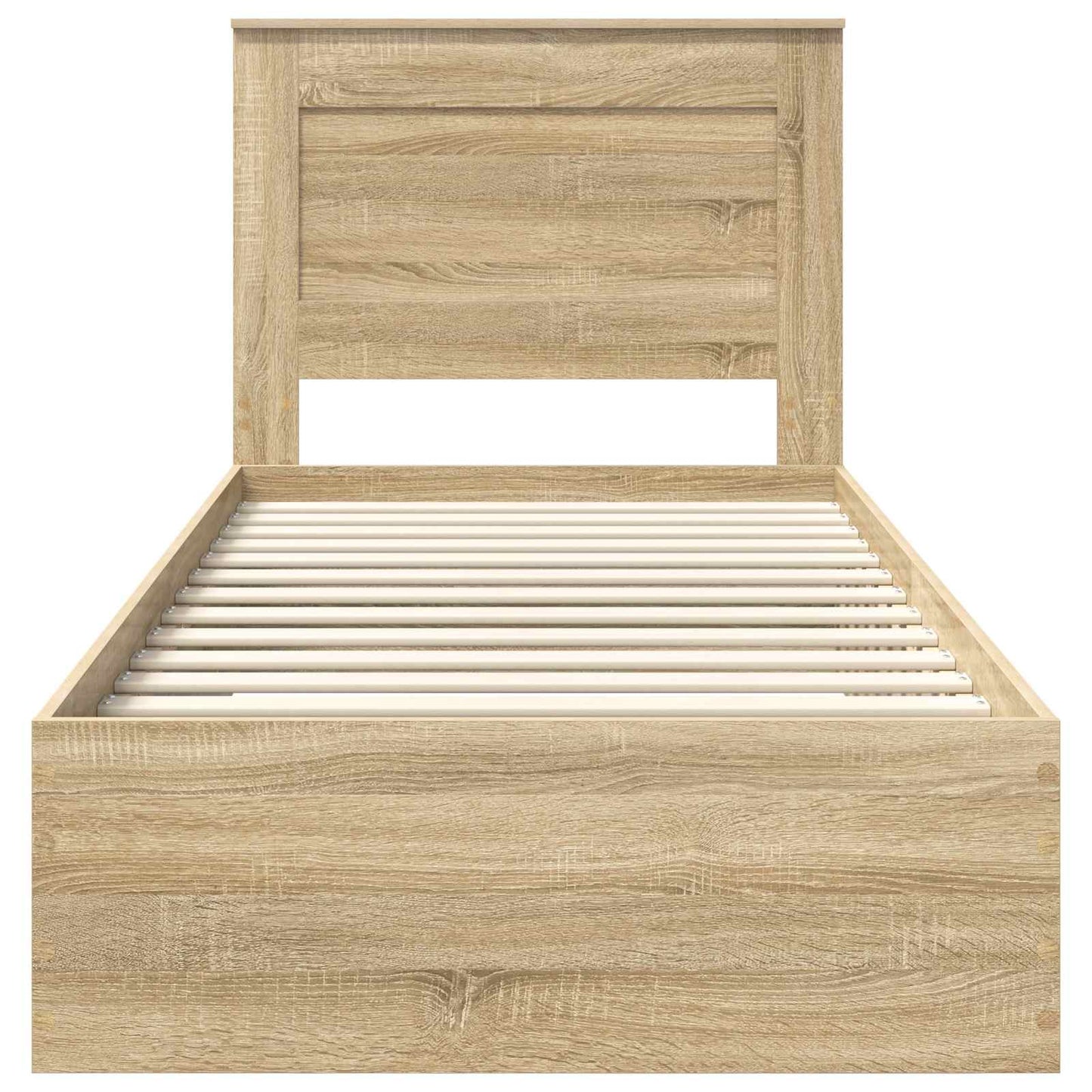 vidaXL Bed Frame with Drawer Sonoma Oak 100 x 200 cm Engineered Wood