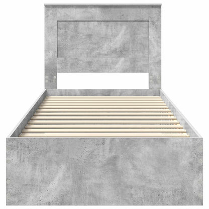 vidaXL Bed Frame with Drawer with Headboard Manual Engineered Wood