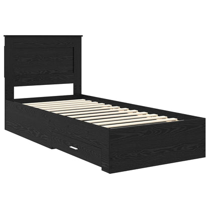 vidaXL Bed Frame with Drawer with Headboard Manual Engineered Wood