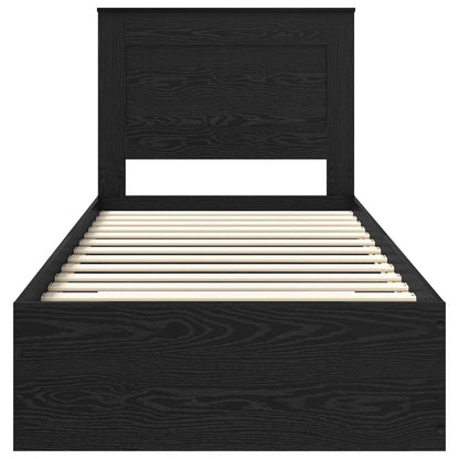 vidaXL Bed Frame with Drawer with Headboard Manual Engineered Wood