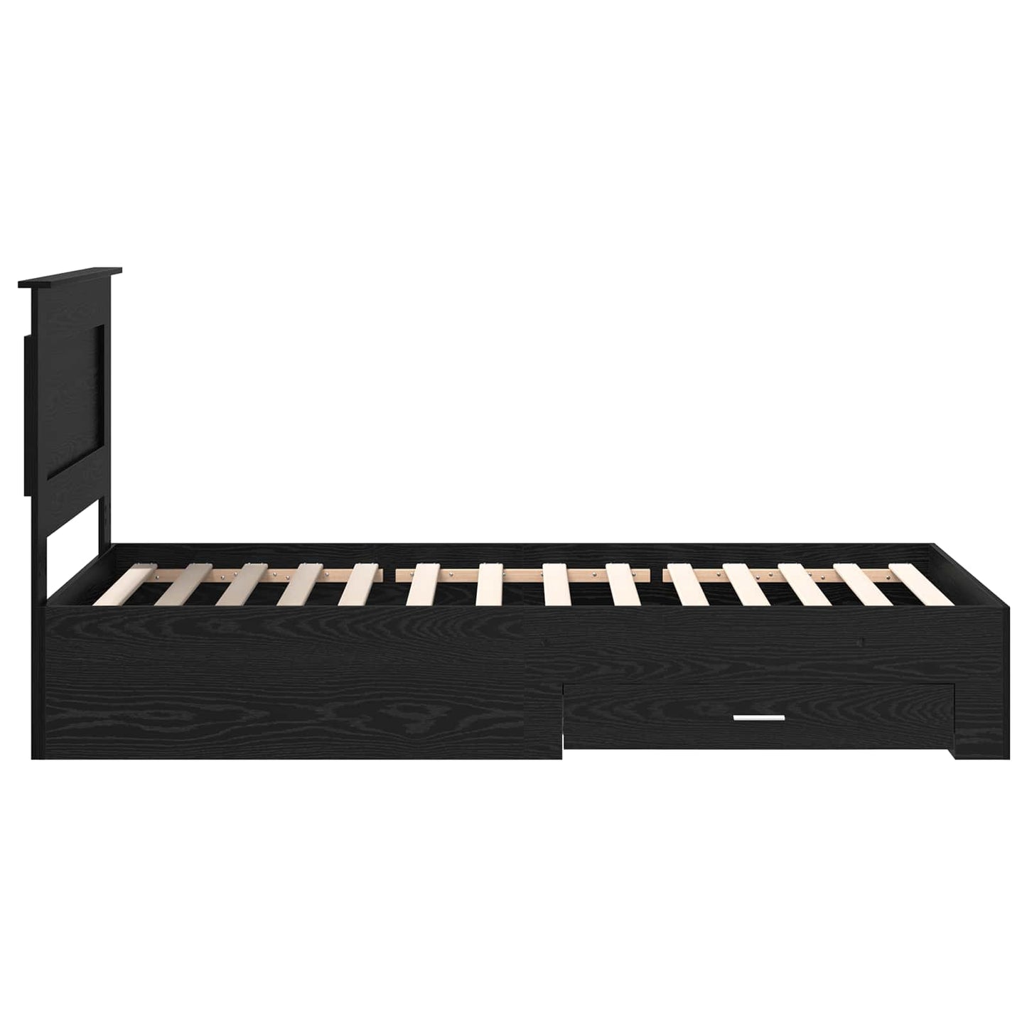 vidaXL Bed Frame with Drawer with Headboard Manual Engineered Wood