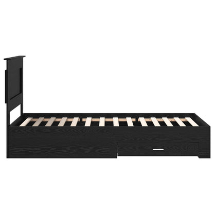 vidaXL Bed Frame with Drawer with Headboard Manual Engineered Wood