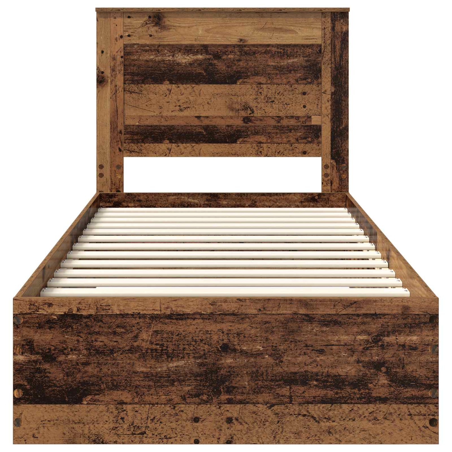 vidaXL Bed Frame with Drawer with Headboard Manual Engineered Wood