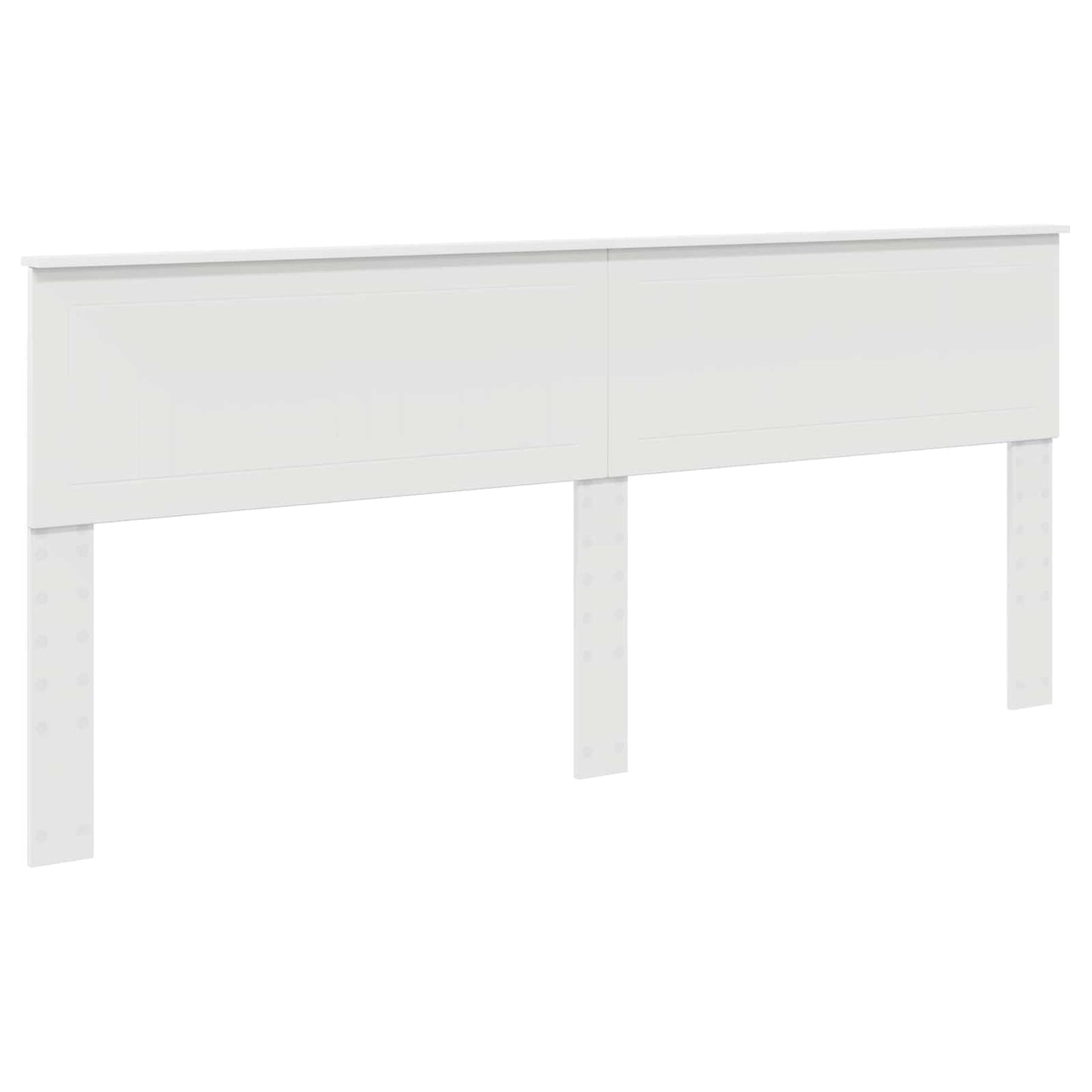 vidaXL Bed Frame with Headboard White 200 x 200 cm Solid Pine Wood