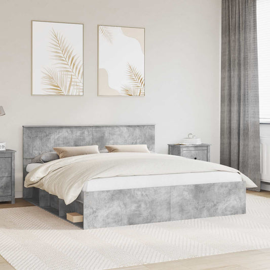 vidaXL Bed Frame with Headboard Concerte 180 x 200 cm Solid Pine Wood