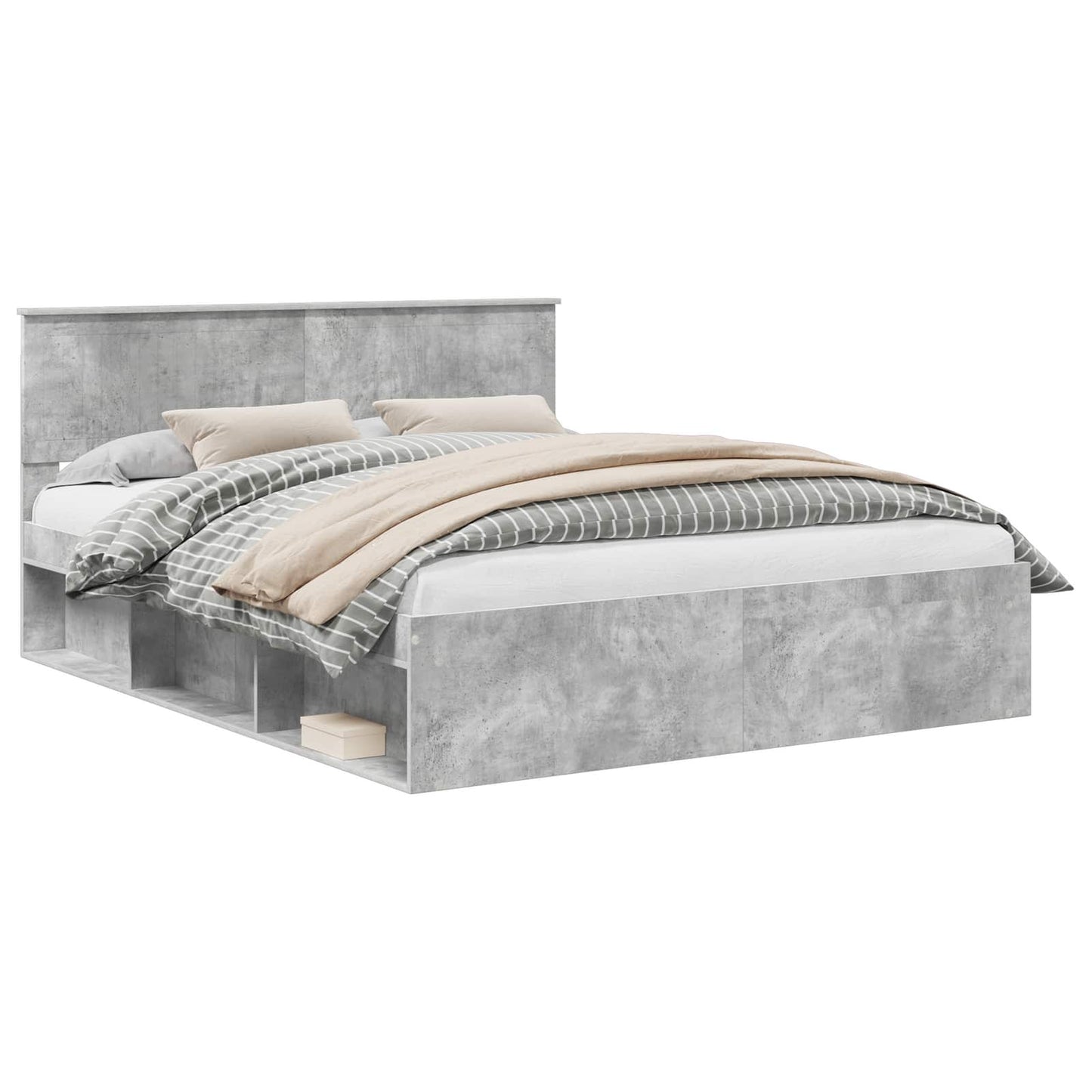 vidaXL Bed Frame with Headboard Concerte 160 x 200 cm Solid Pine Wood