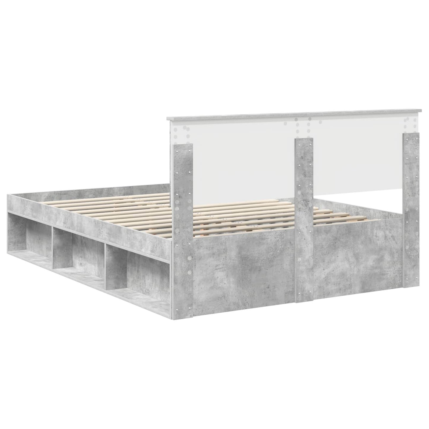 vidaXL Bed Frame with Headboard Concerte 140 x 200 cm Solid Pine Wood
