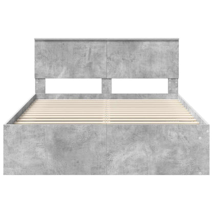 vidaXL Bed Frame with Headboard Concerte 140 x 200 cm Solid Pine Wood