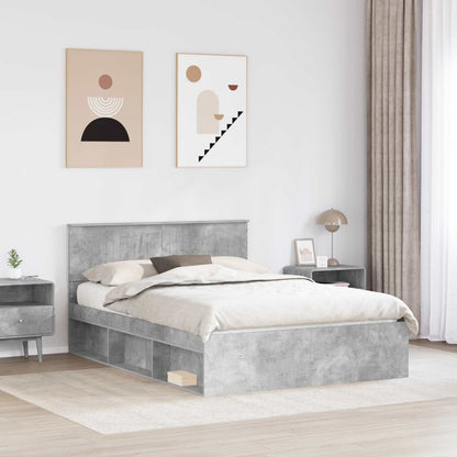 vidaXL Bed Frame with Headboard Concerte 140 x 190 cm Solid Pine Wood