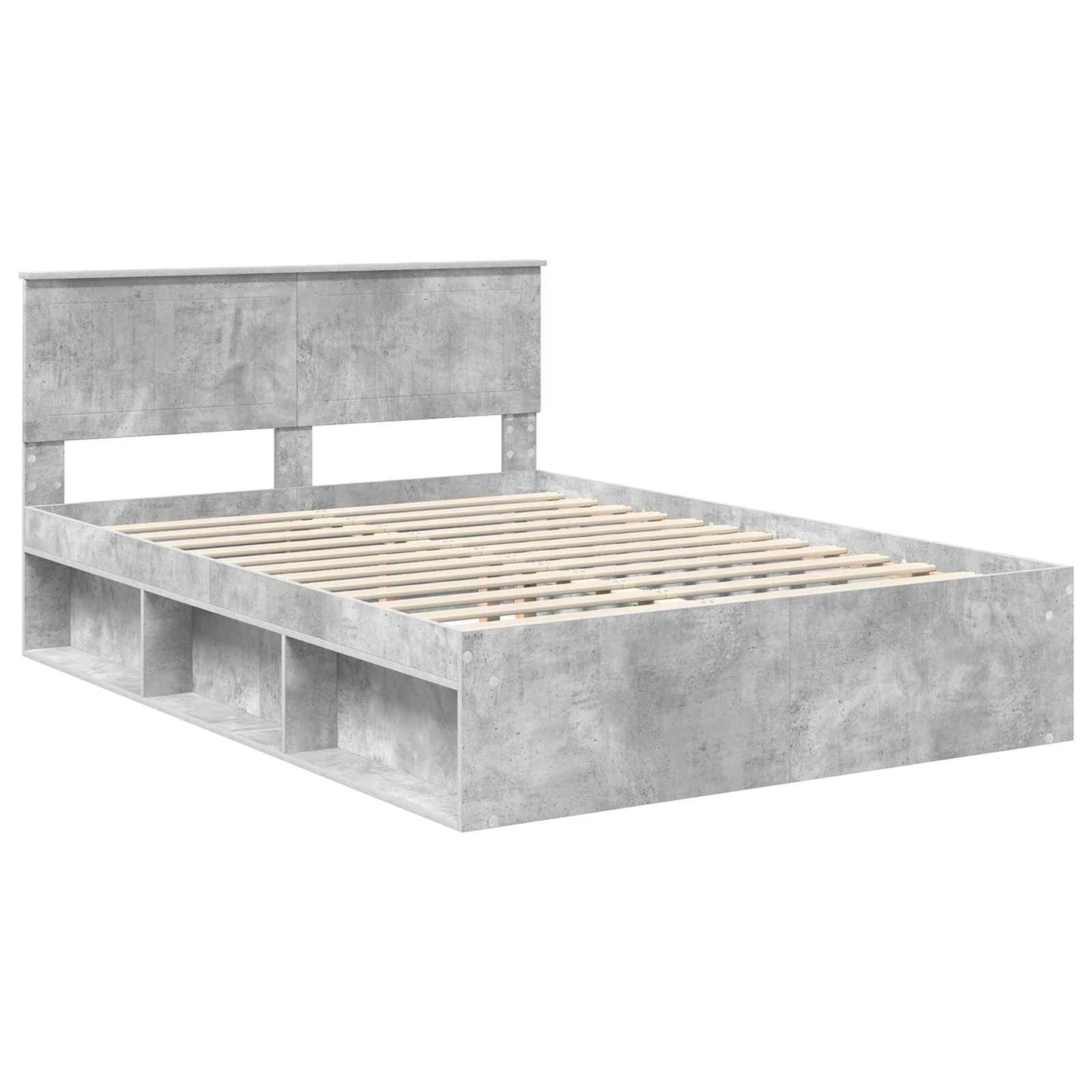 vidaXL Bed Frame with Headboard Concerte 140 x 190 cm Solid Pine Wood