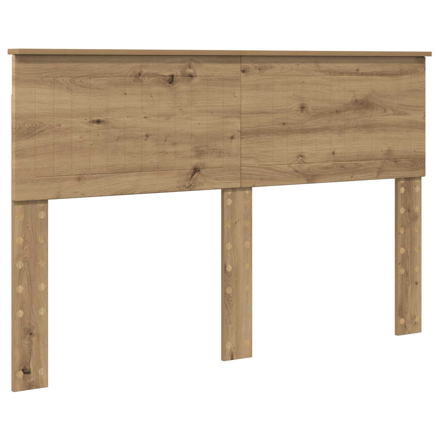 vidaXL Bed Frame Artisian Oak 140 x 190 cm Solid Pine Wood