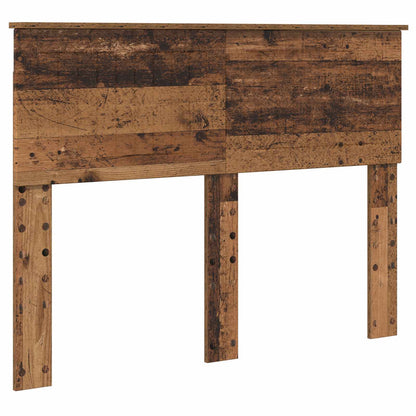 vidaXL Bed Frame with Headboard Old Wood 135 x 190 cm Solid Pine Wood