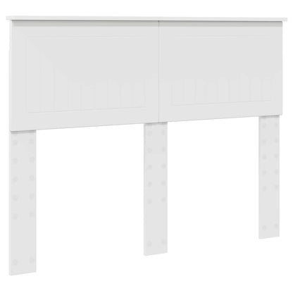 vidaXL Bed Frame with Headboard White 120 x 200 cm Solid Pine Wood