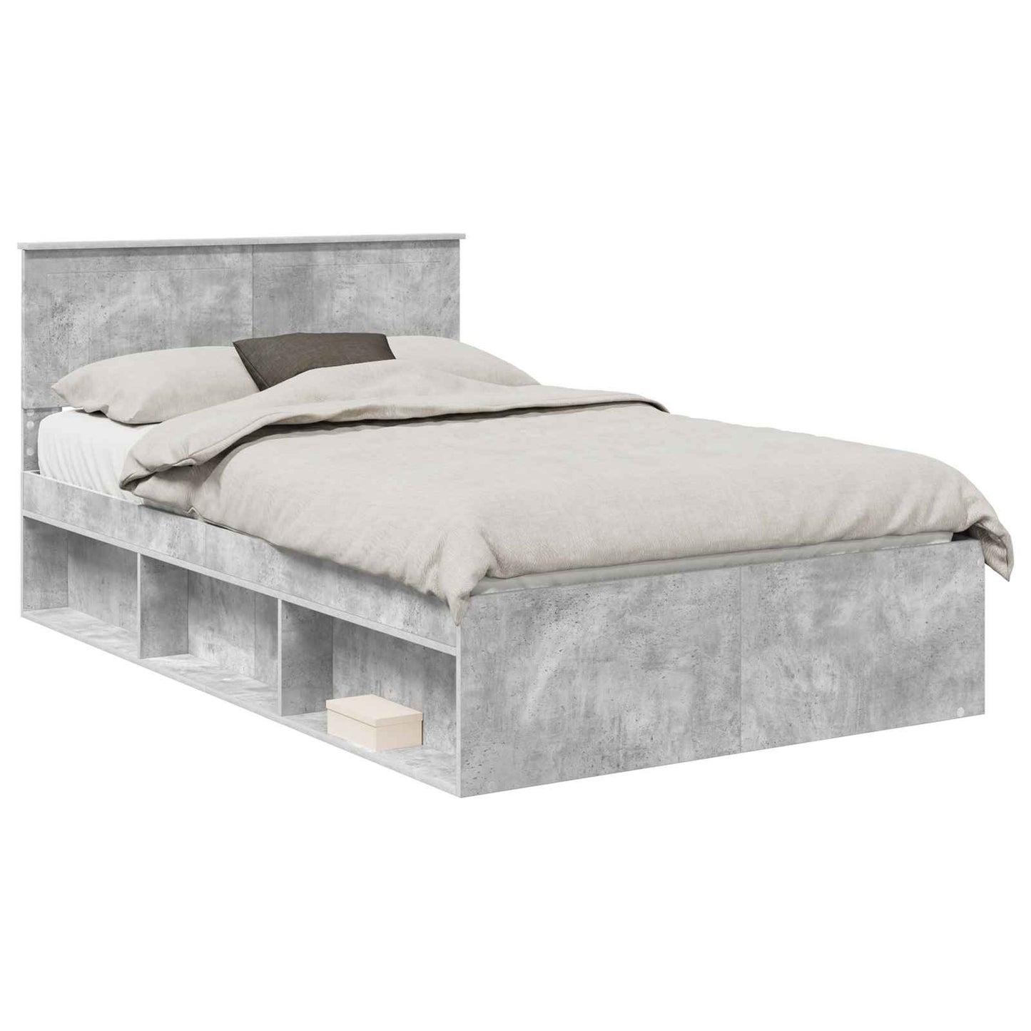 vidaXL Bed Frame with Headboard Concerte 120 x 190 cm Solid Pine Wood