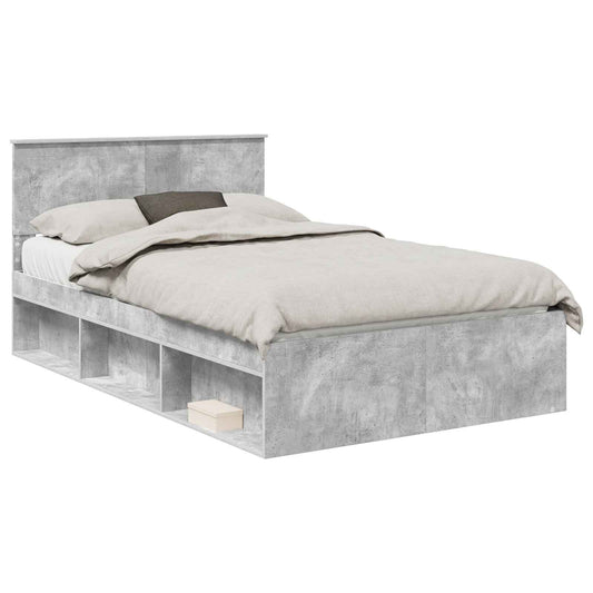 vidaXL Bed Frame with Headboard Concerte 120 x 190 cm Solid Pine Wood