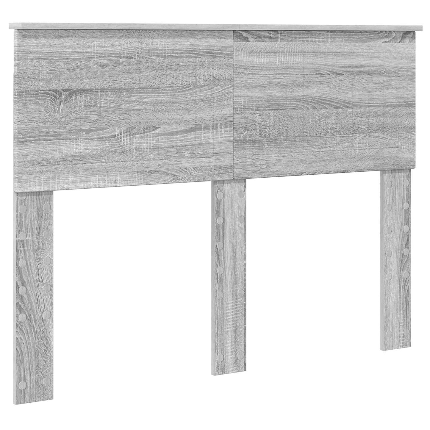 vidaXL Bed Frame Grey Sonoma 120 x 190 cm Solid Pine Wood