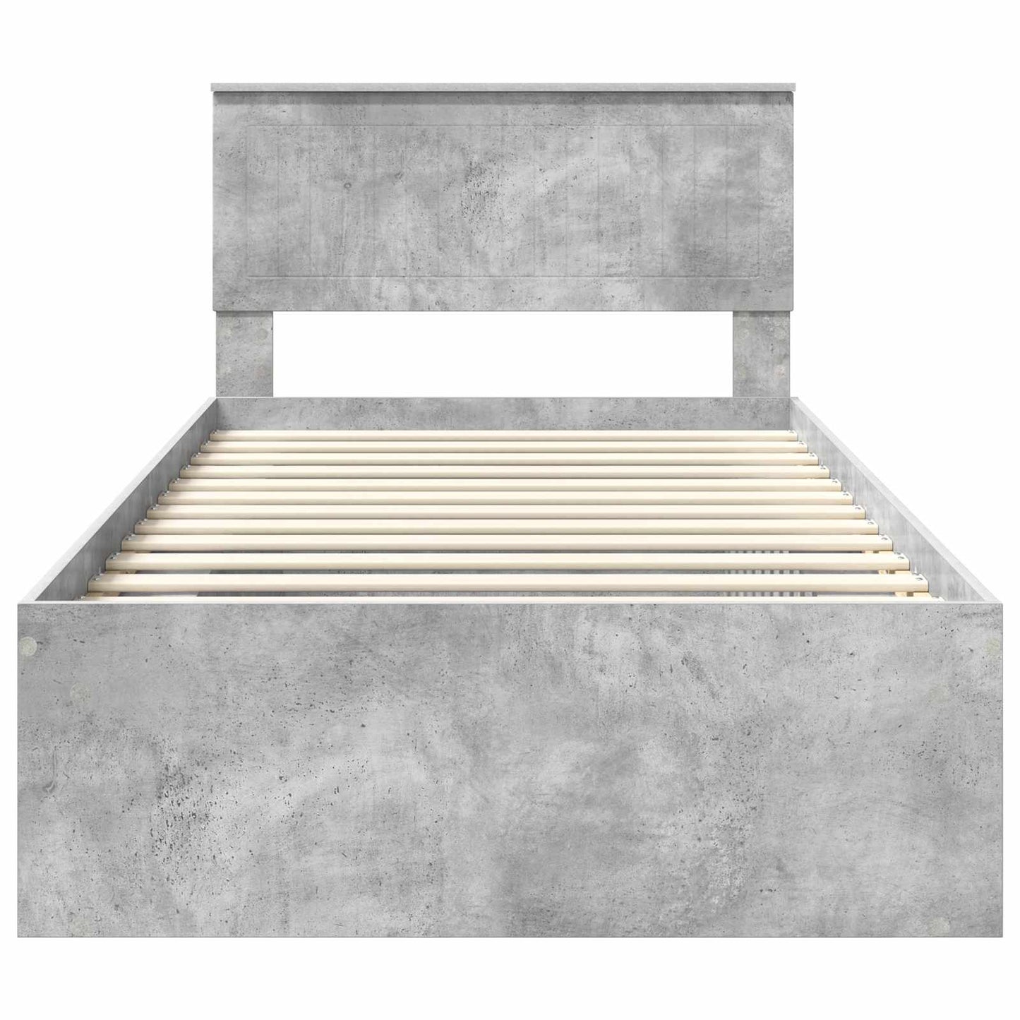 vidaXL Bed Frame Concerte Grey 100 x 200 cm Solid Pine Wood