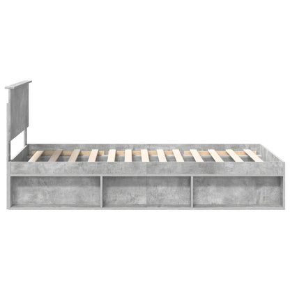 vidaXL Bed Frame Concerte Grey 100 x 200 cm Solid Pine Wood