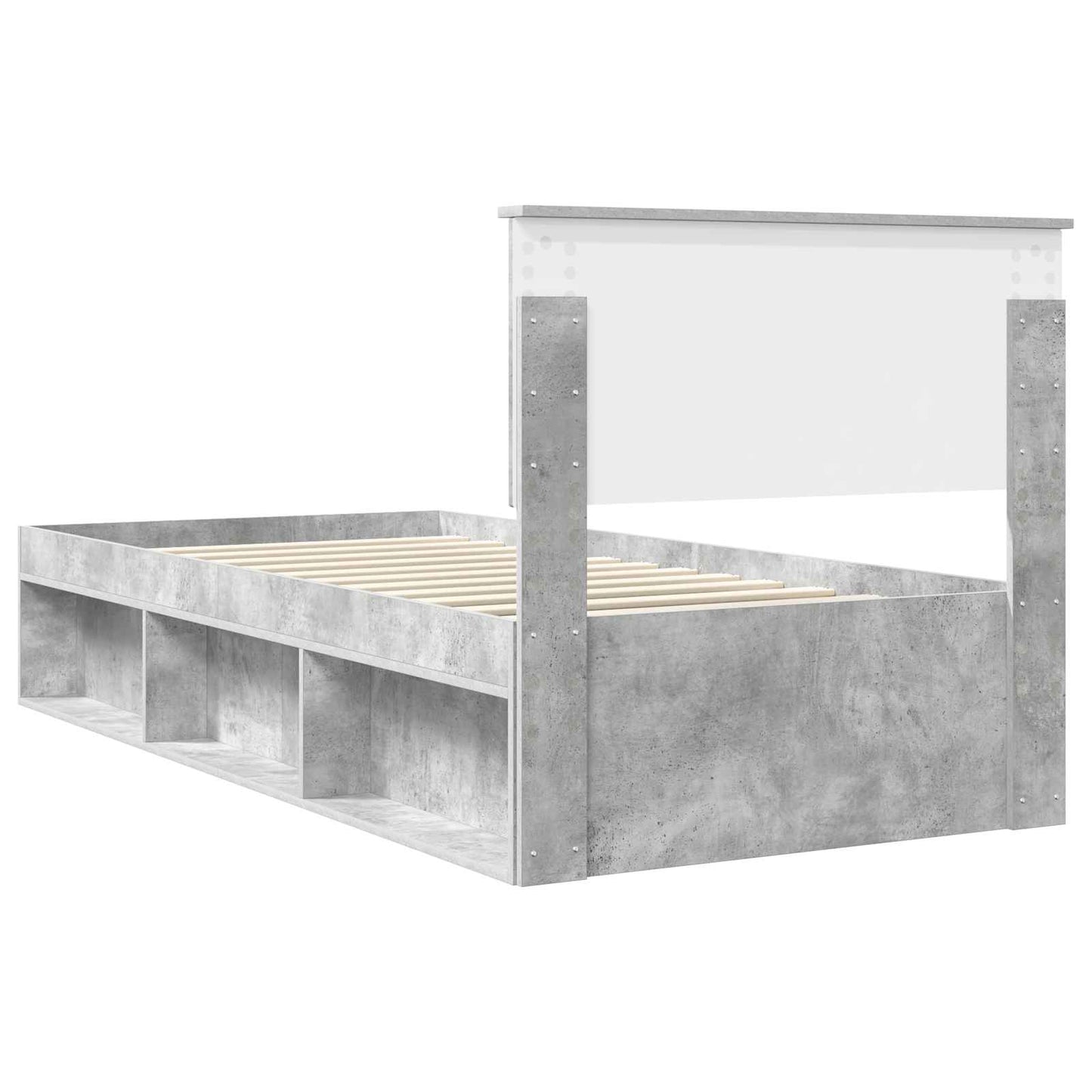 vidaXL Bed Frame with Headboard Concerte 90 x 200 cm Solid Pine Wood