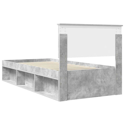 vidaXL Bed Frame with Headboard Concerte 90 x 200 cm Solid Pine Wood