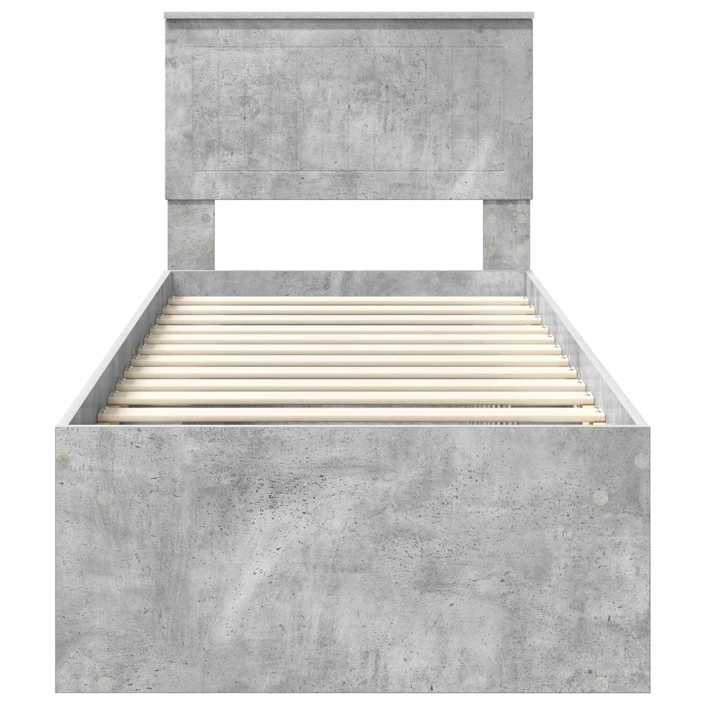 vidaXL Bed Frame Concerte Grey 75 x 190 cm Solid Pine Wood