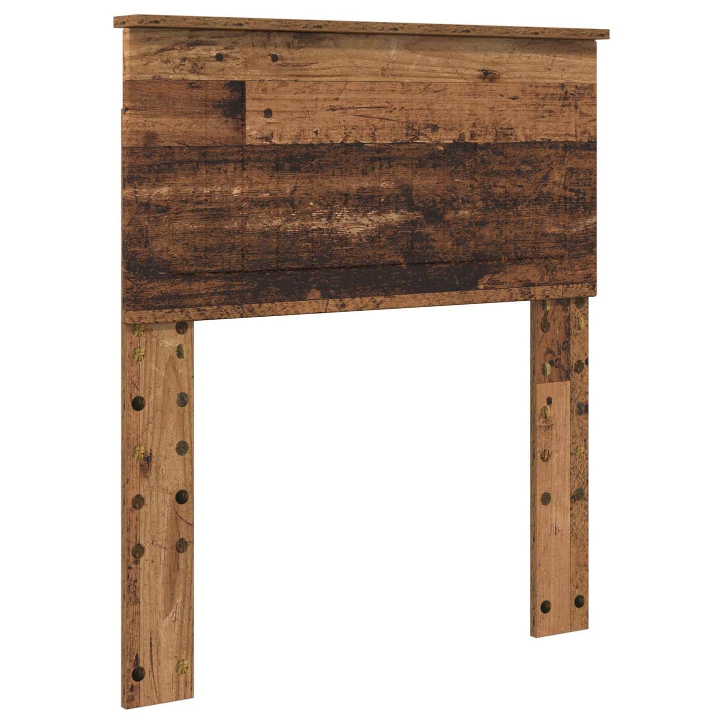 vidaXL Bed Frame with Headboard Old Wood 75 x 190 cm Solid Pine Wood