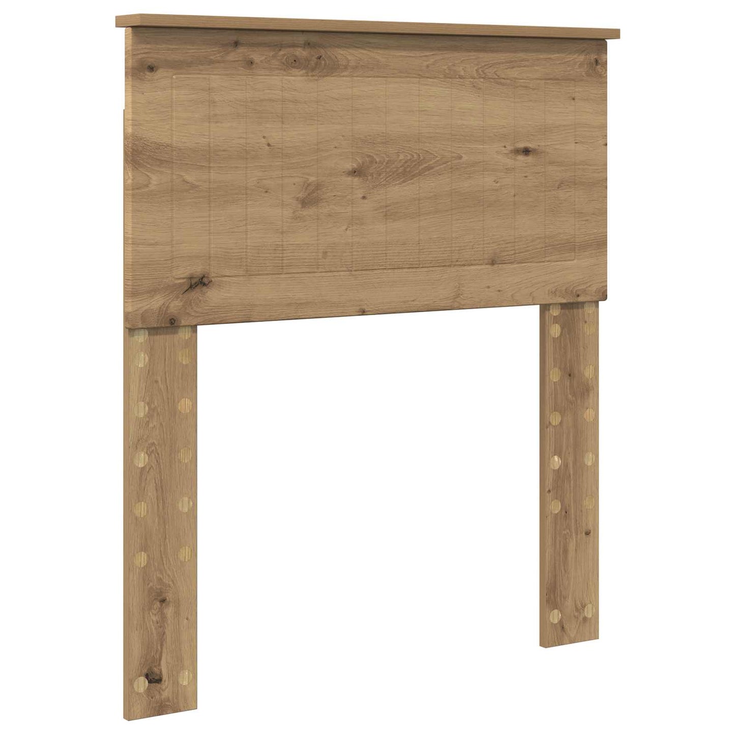 vidaXL Bed Frame Artisian Oak 75 x 190 cm Solid Pine Wood