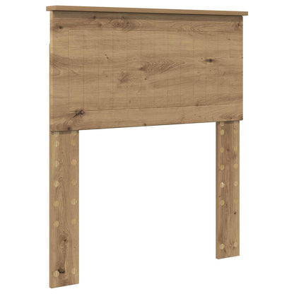vidaXL Bed Frame Artisian Oak 75 x 190 cm Solid Pine Wood